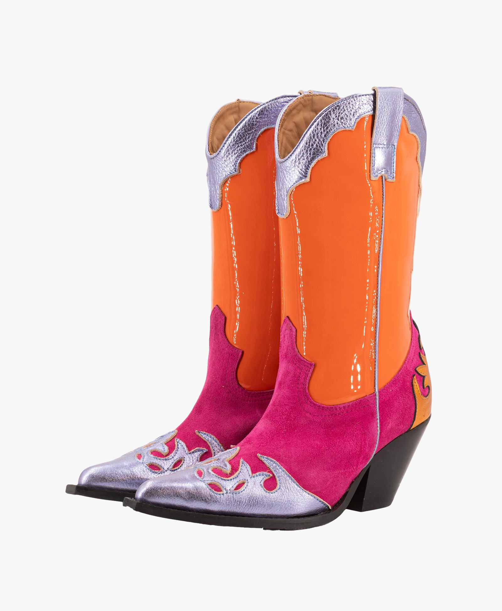 MULTICOLOURED BOOTS made by Toral