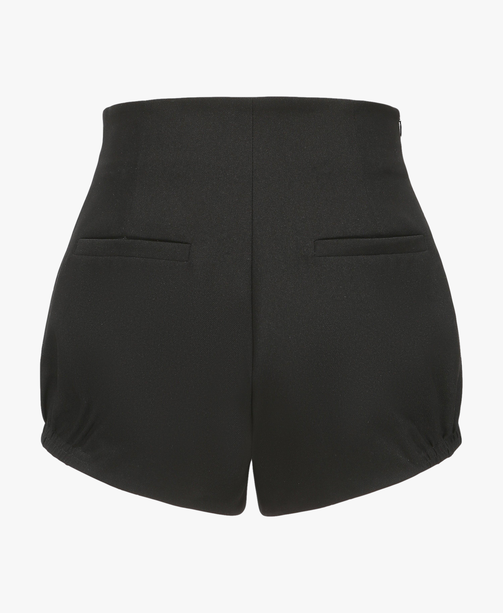 Black Meghan High Waisted Shorts in Black made by Nana Jacqueline