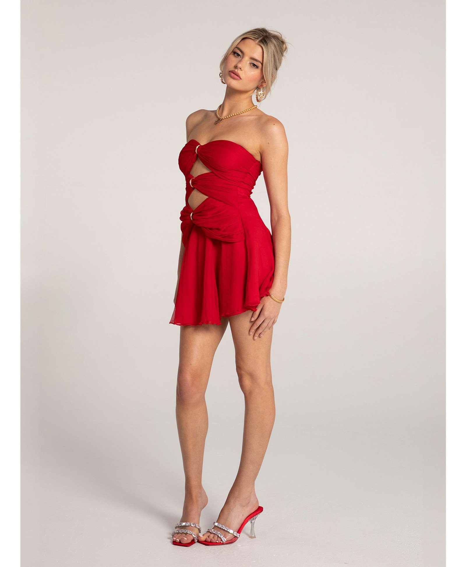 Ilana Dress (Red) made by Nana Jacqueline