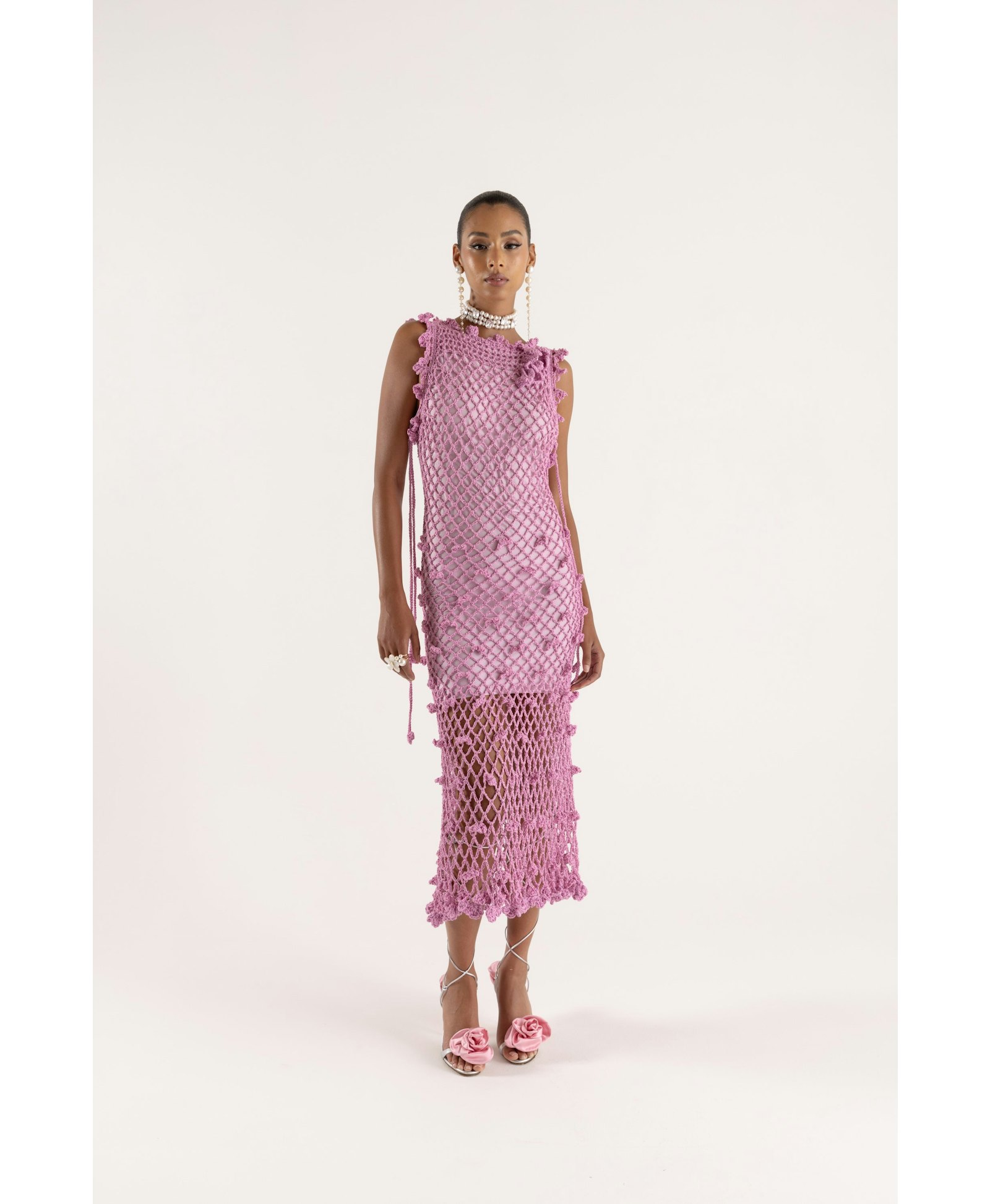 Sofia Handmade Knit Dress made by ANDREEVA