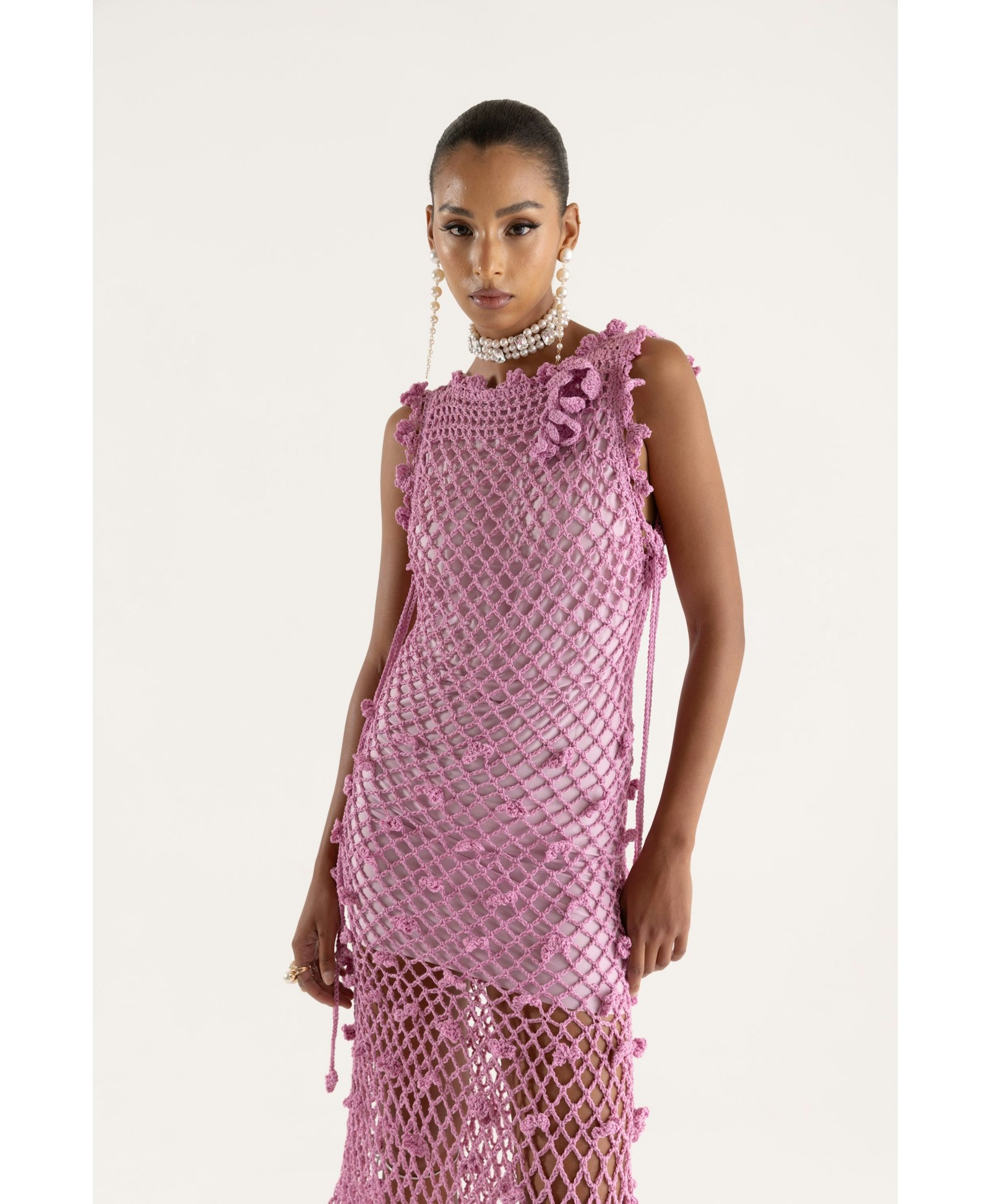 Sofia Handmade Knit Dress made by ANDREEVA