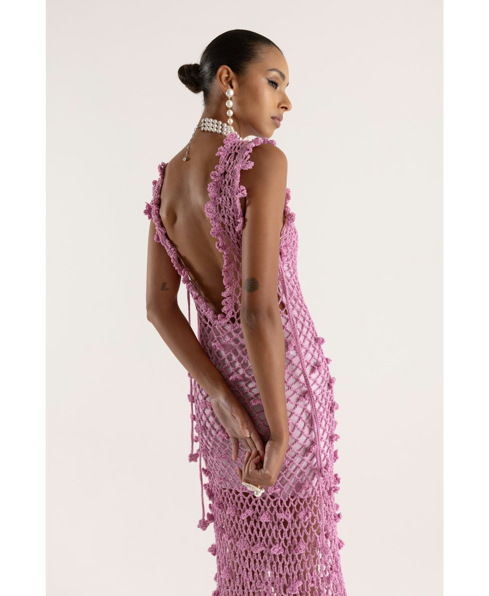 Sofia Handmade Knit Dress made by ANDREEVA