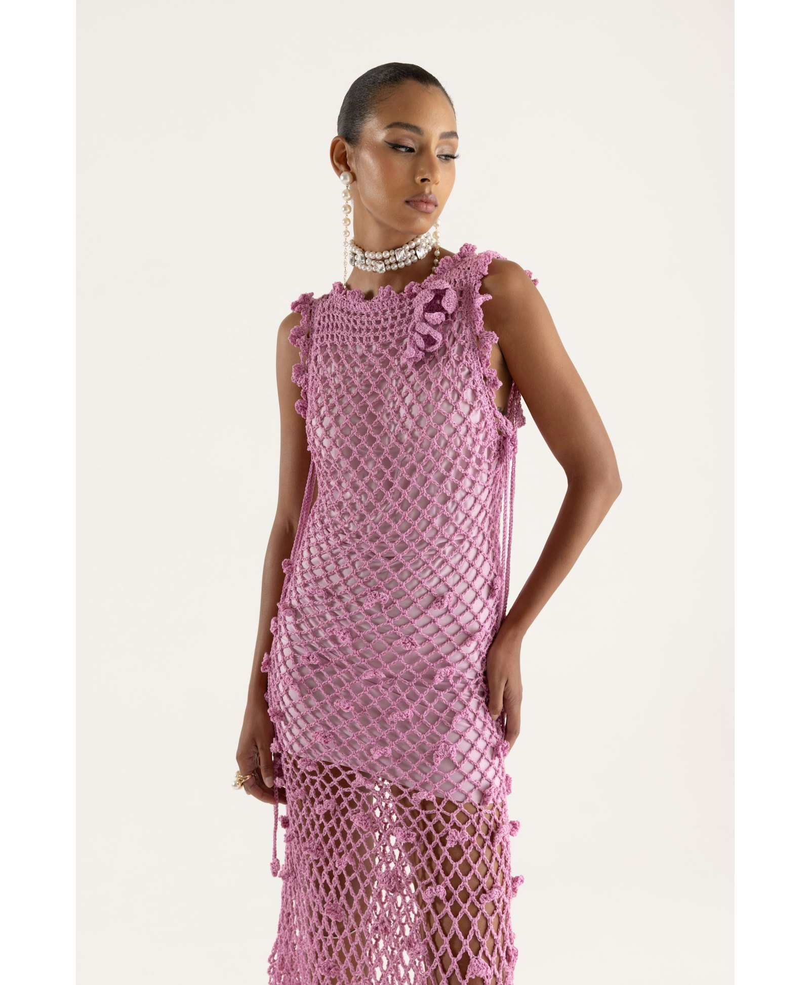 Sofia Handmade Knit Dress made by ANDREEVA