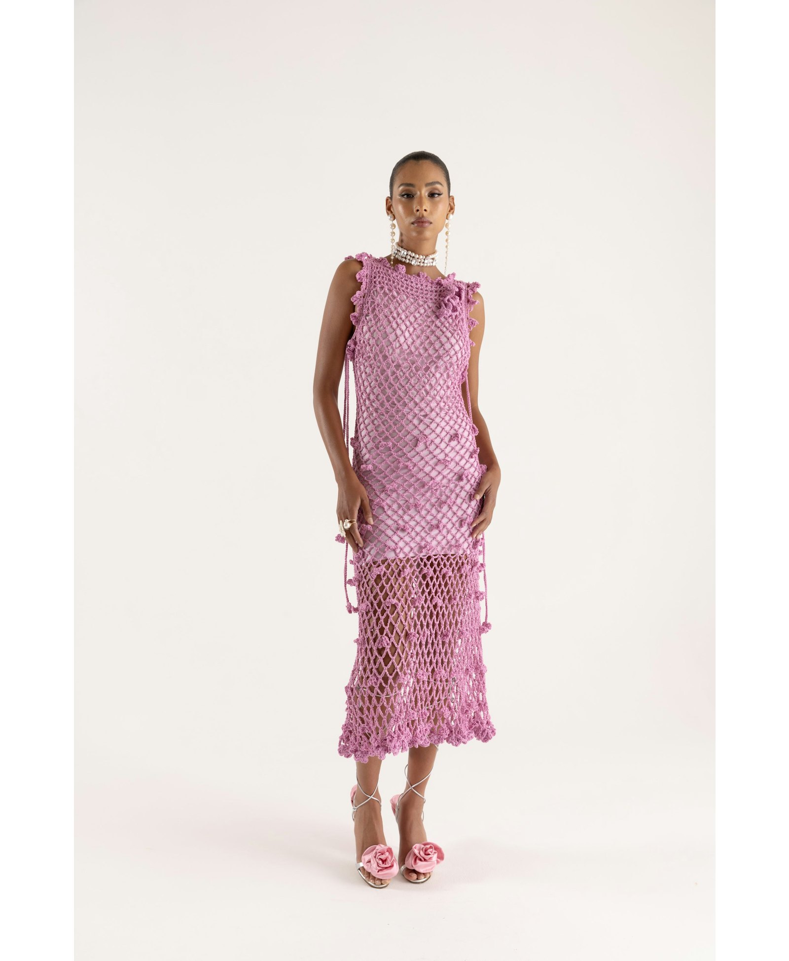 Sofia Handmade Knit Dress made by ANDREEVA