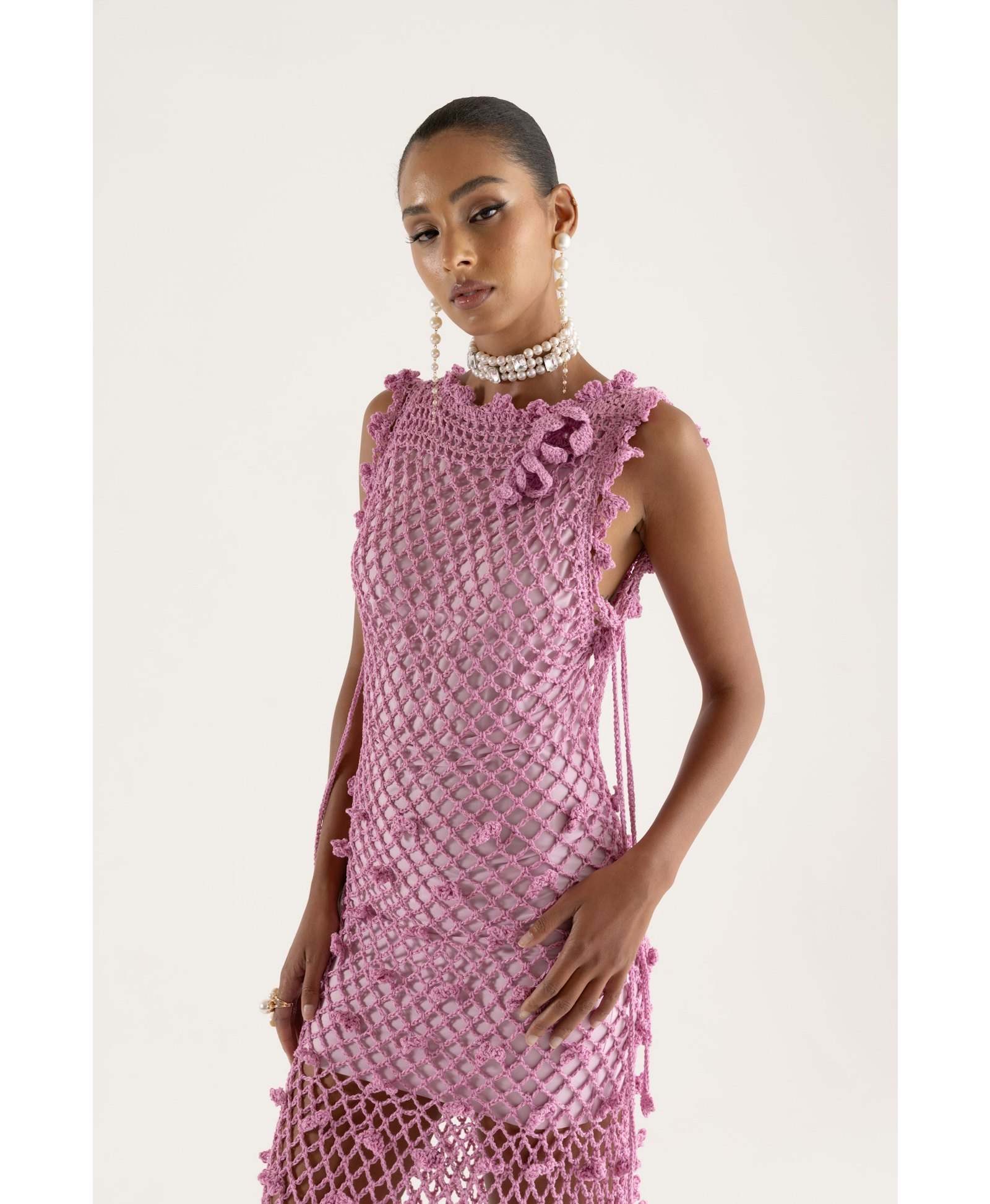 Sofia Handmade Knit Dress made by ANDREEVA