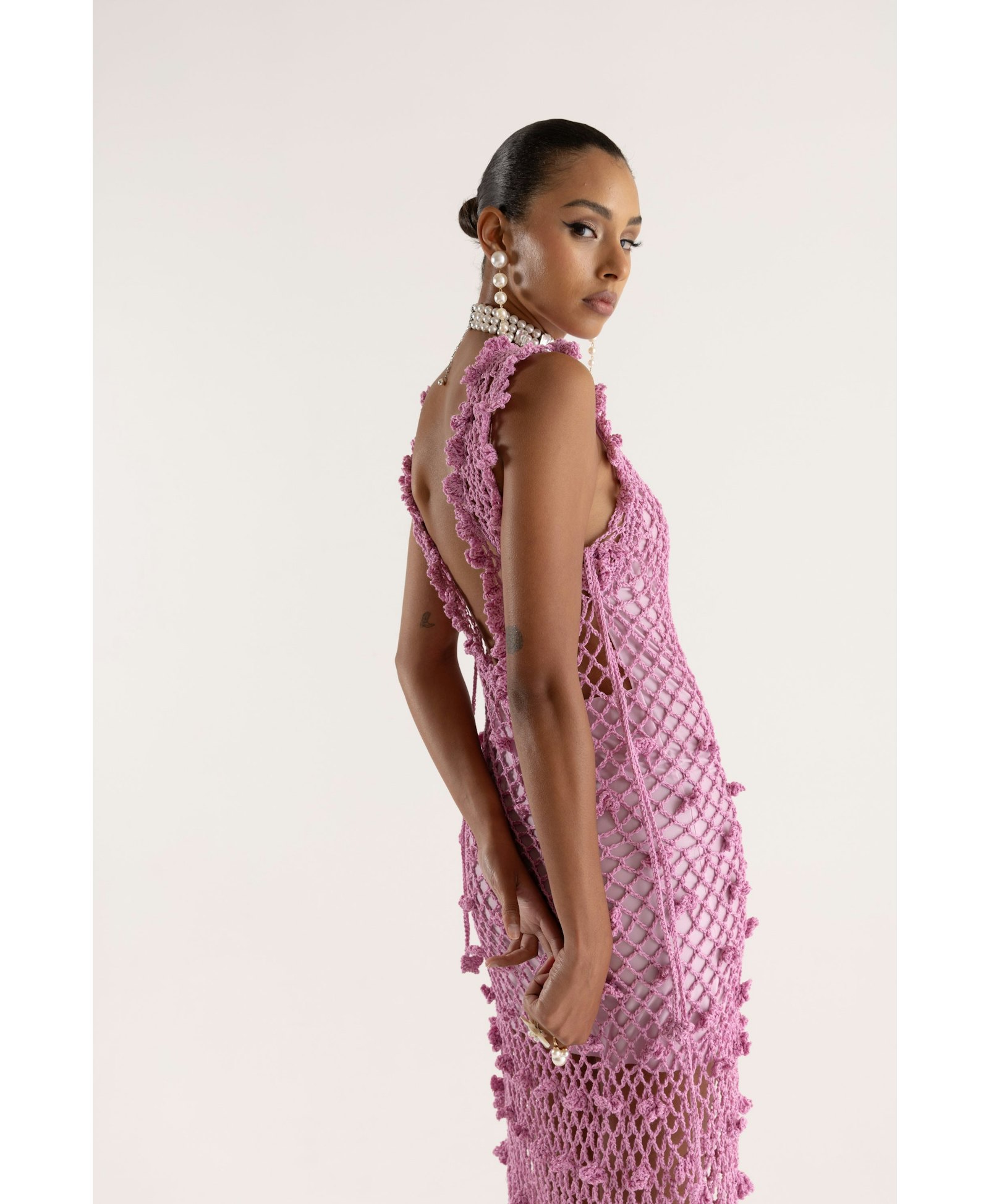 Sofia Handmade Knit Dress made by ANDREEVA