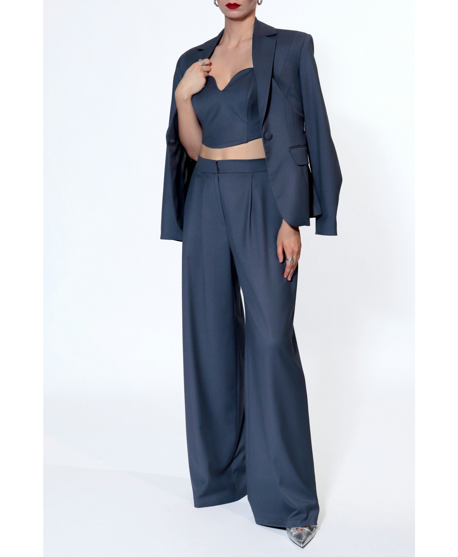 Corset Lara Moonlight Blue made by HALEWSKI