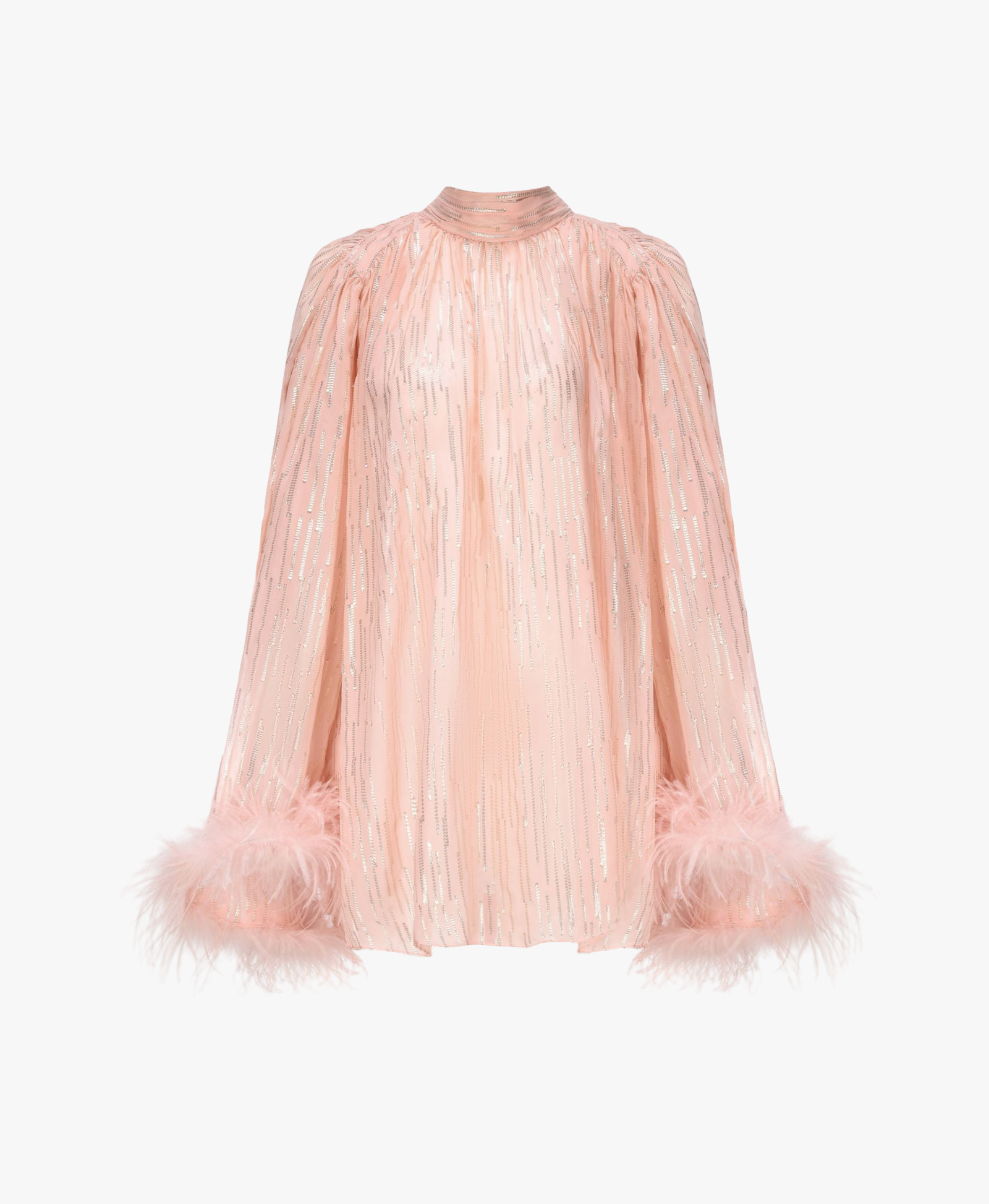 Keira Feather Top (Pink) in Pink made by Nana Jacqueline