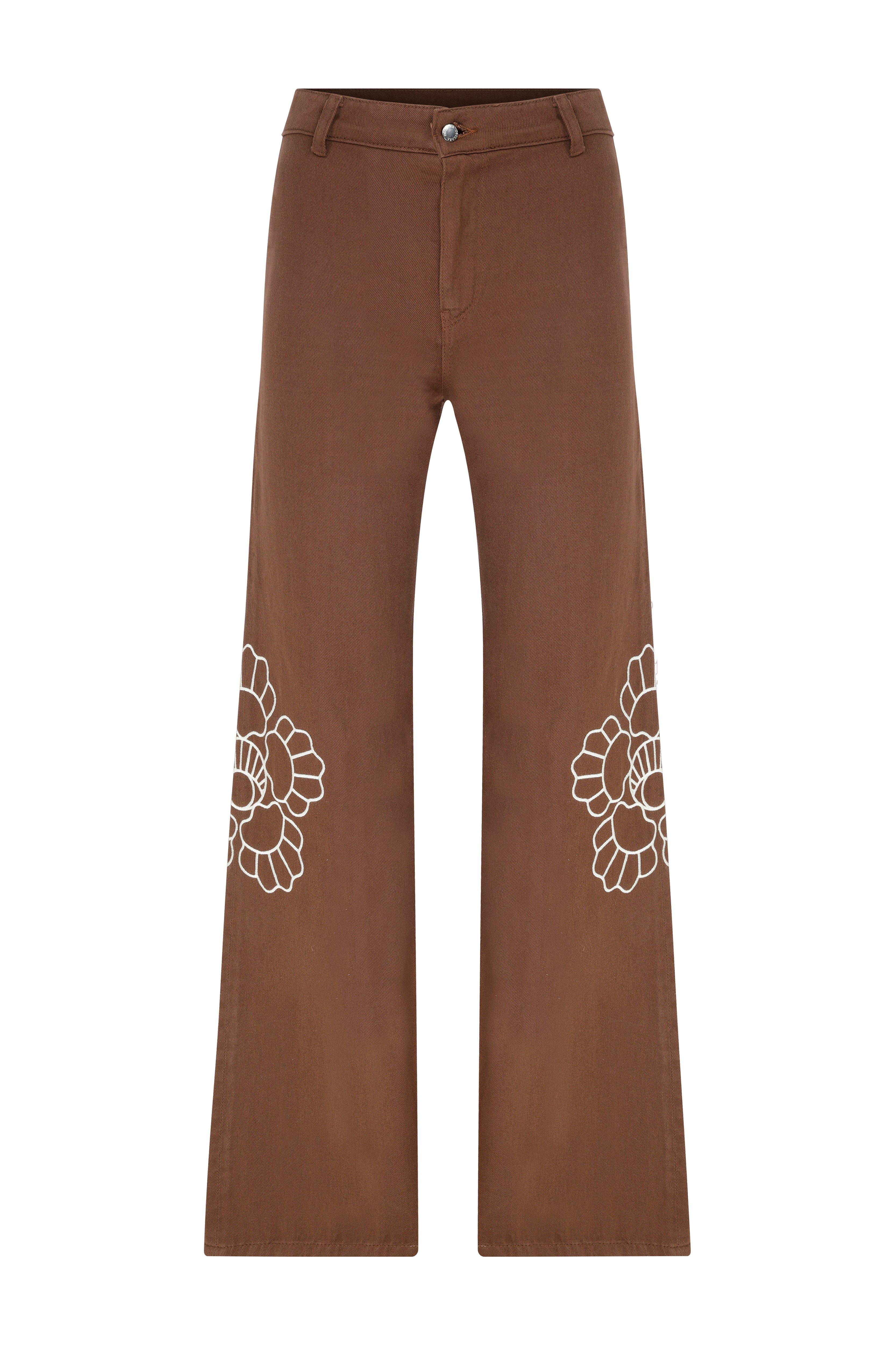 Shop Declara Iconic Emblem Toffee Jeans