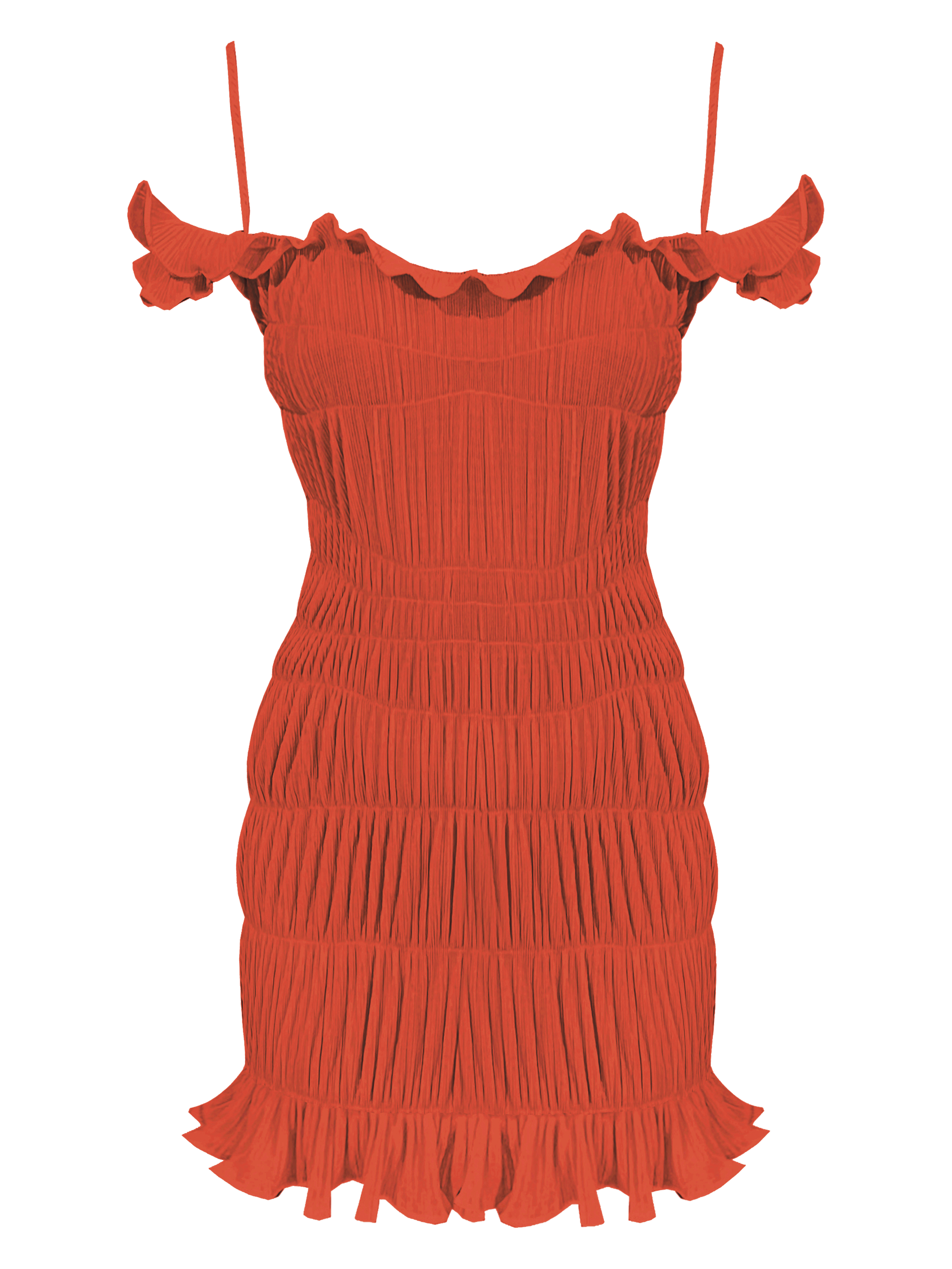 Georgia Hardinge Indra Mini Dress In Orange