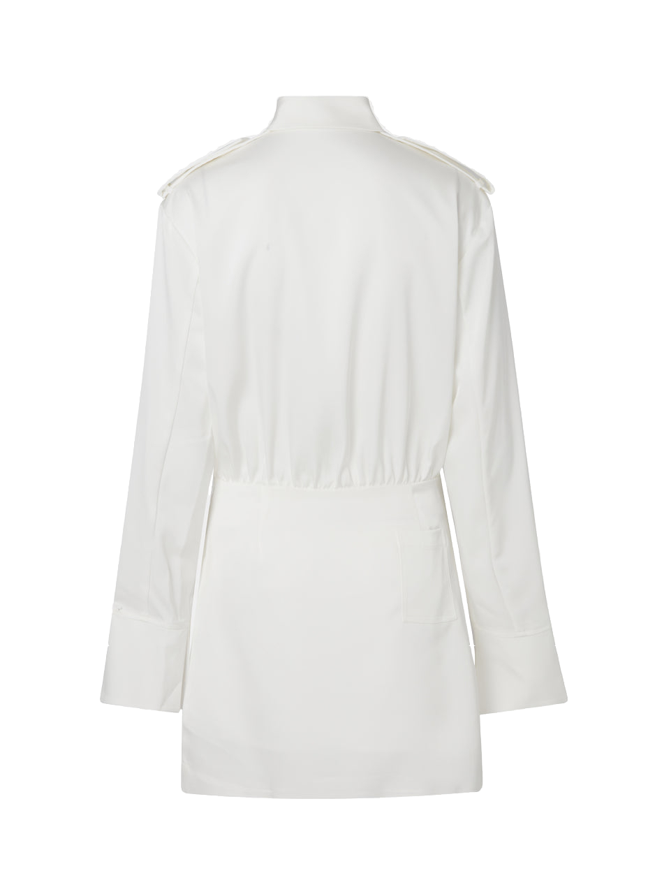 Shop Cloeys Satin White Dress