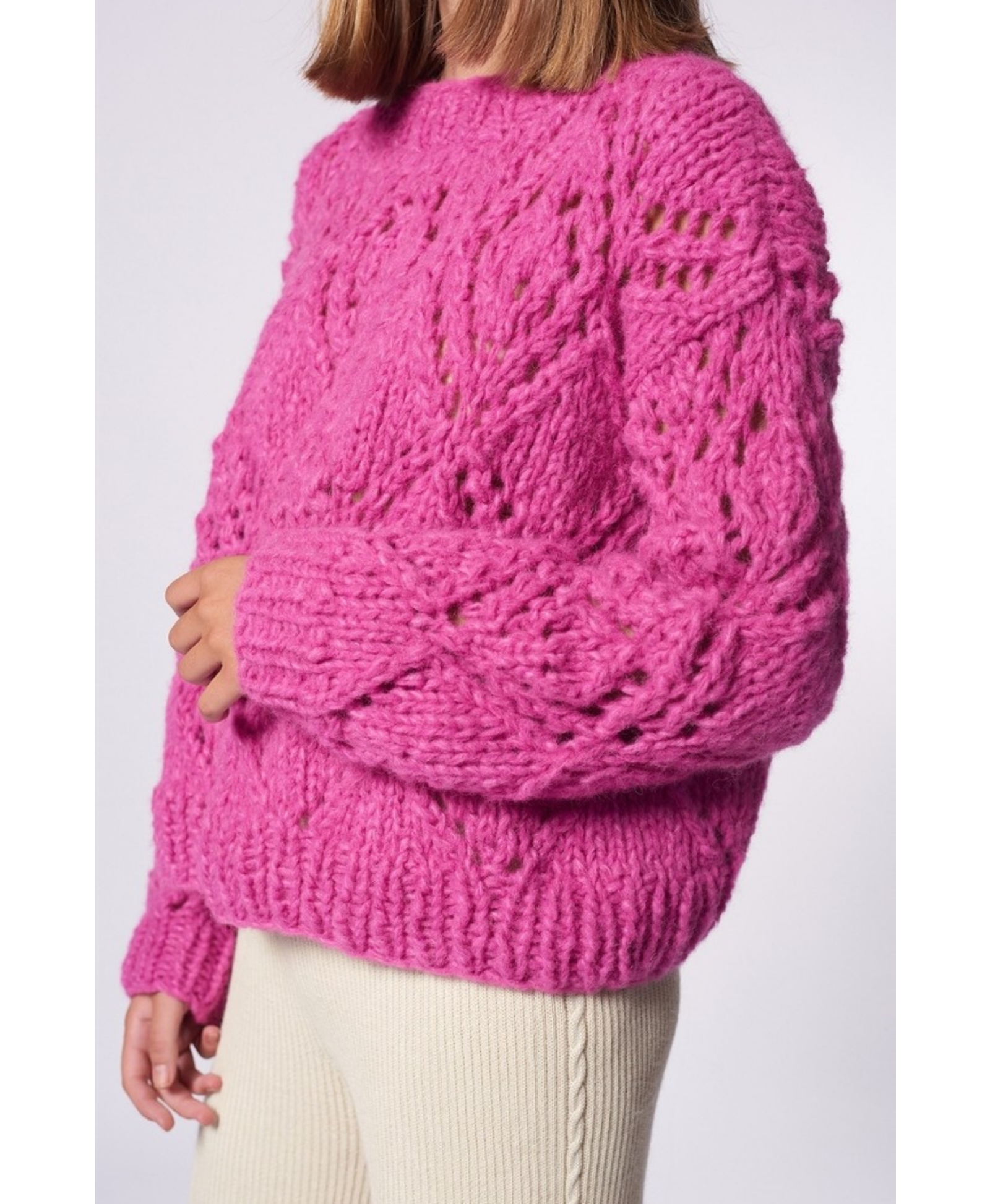 PUYTU sweater in Pink made by AYNI