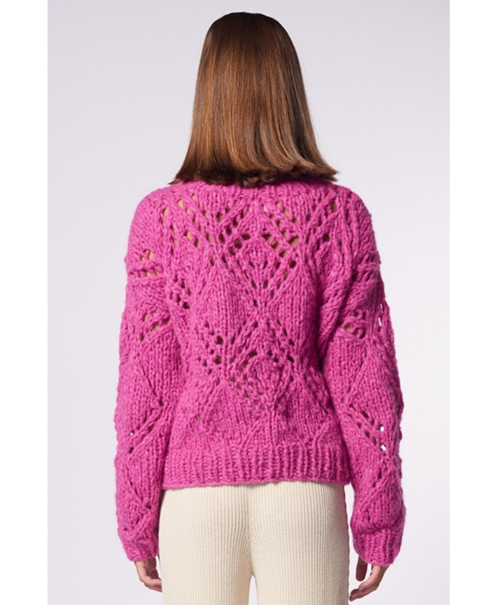 PUYTU sweater in Pink made by AYNI