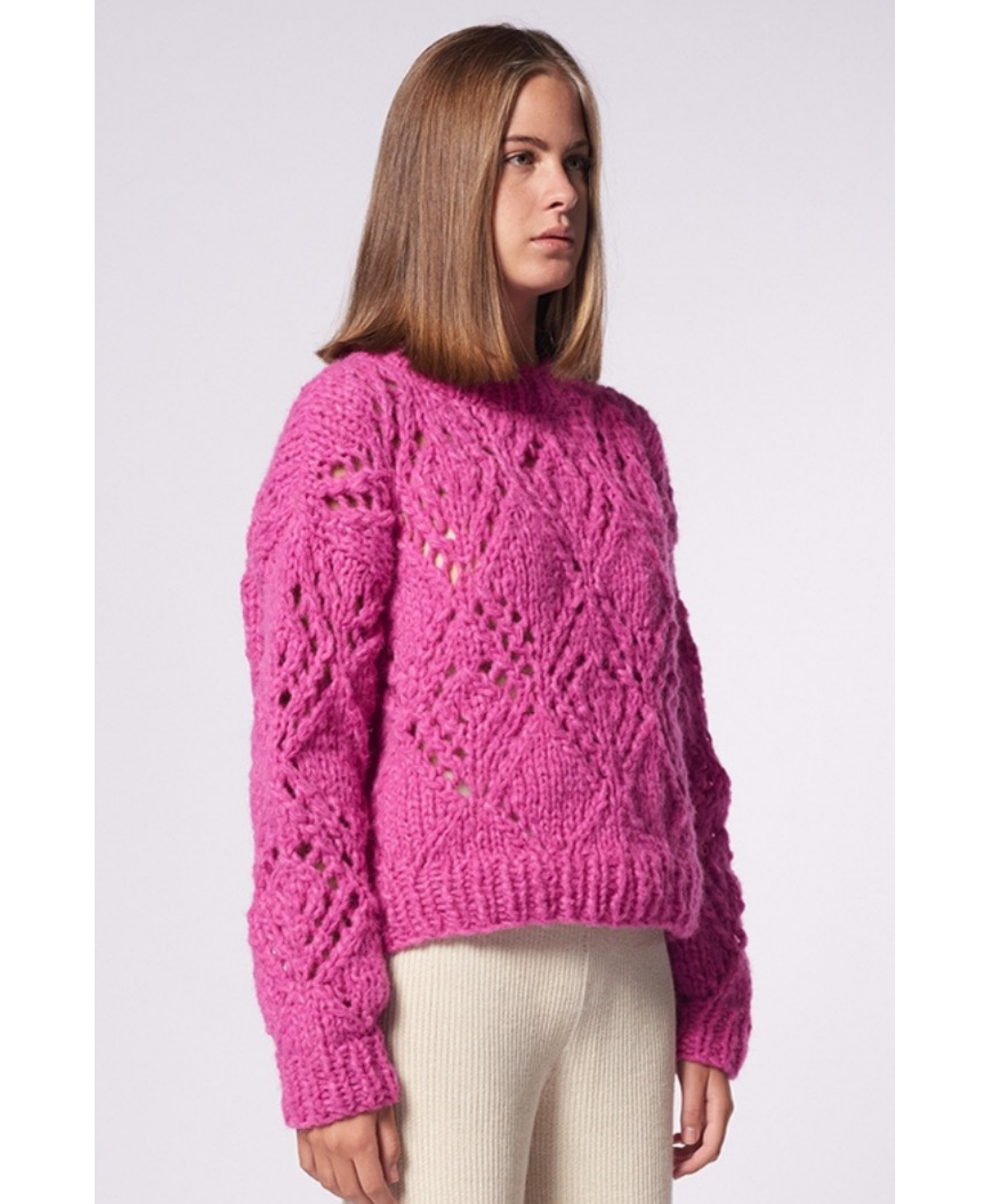 PUYTU sweater in Pink made by AYNI