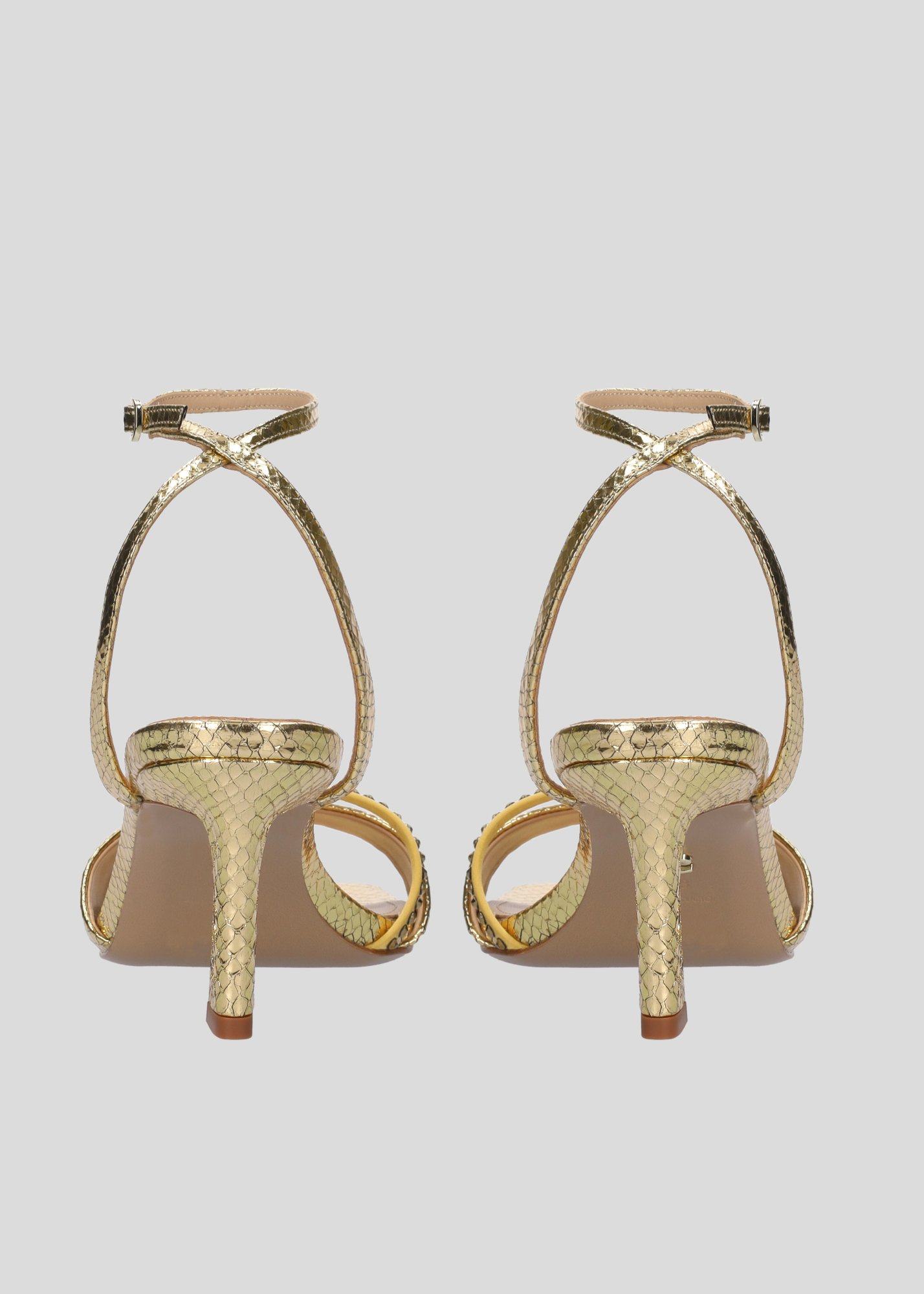 Shop Lola Cruz Shoes Celia Sandal 65 In Gold