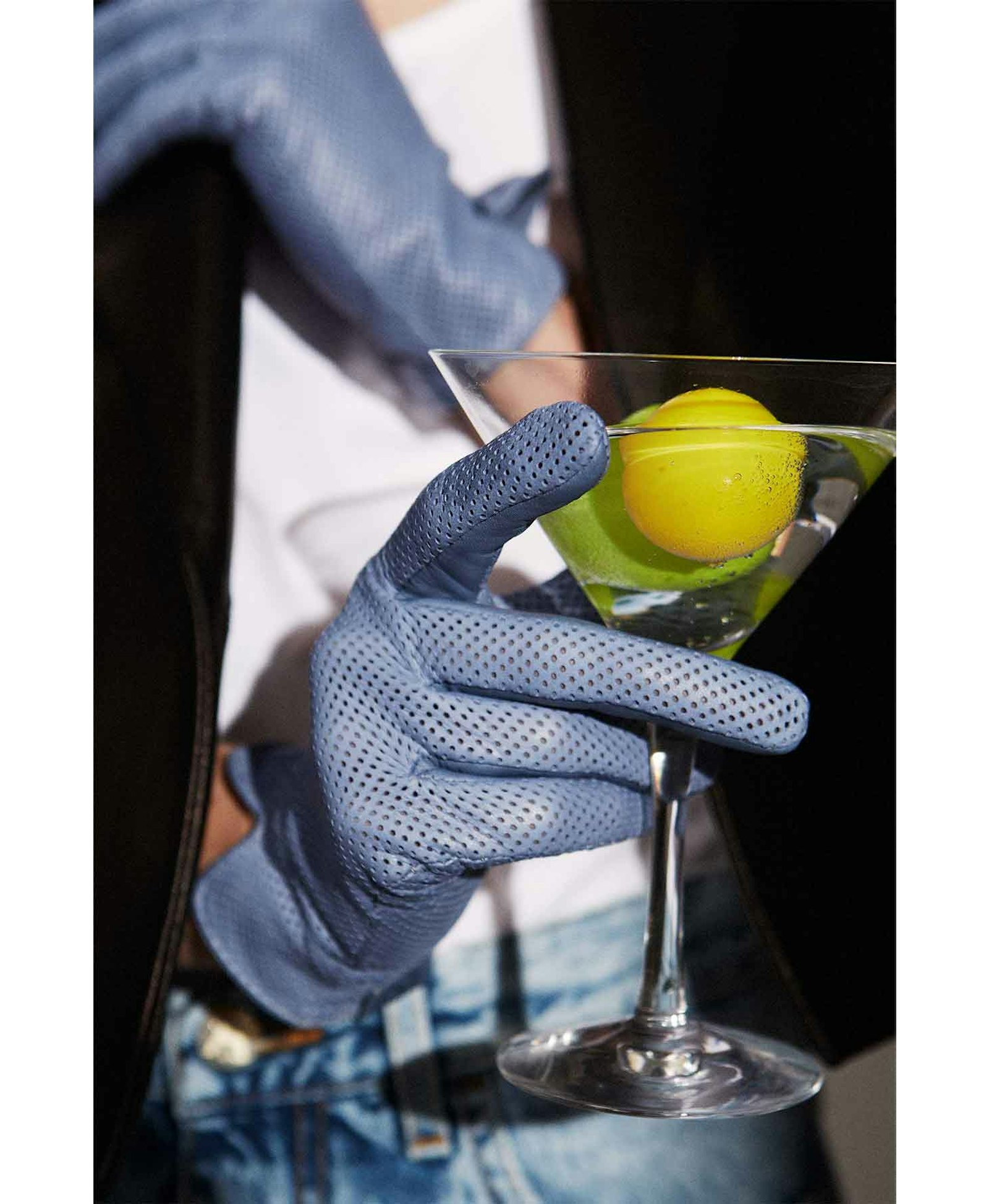 Statement Perforated Blue made by Handsome Stockholm