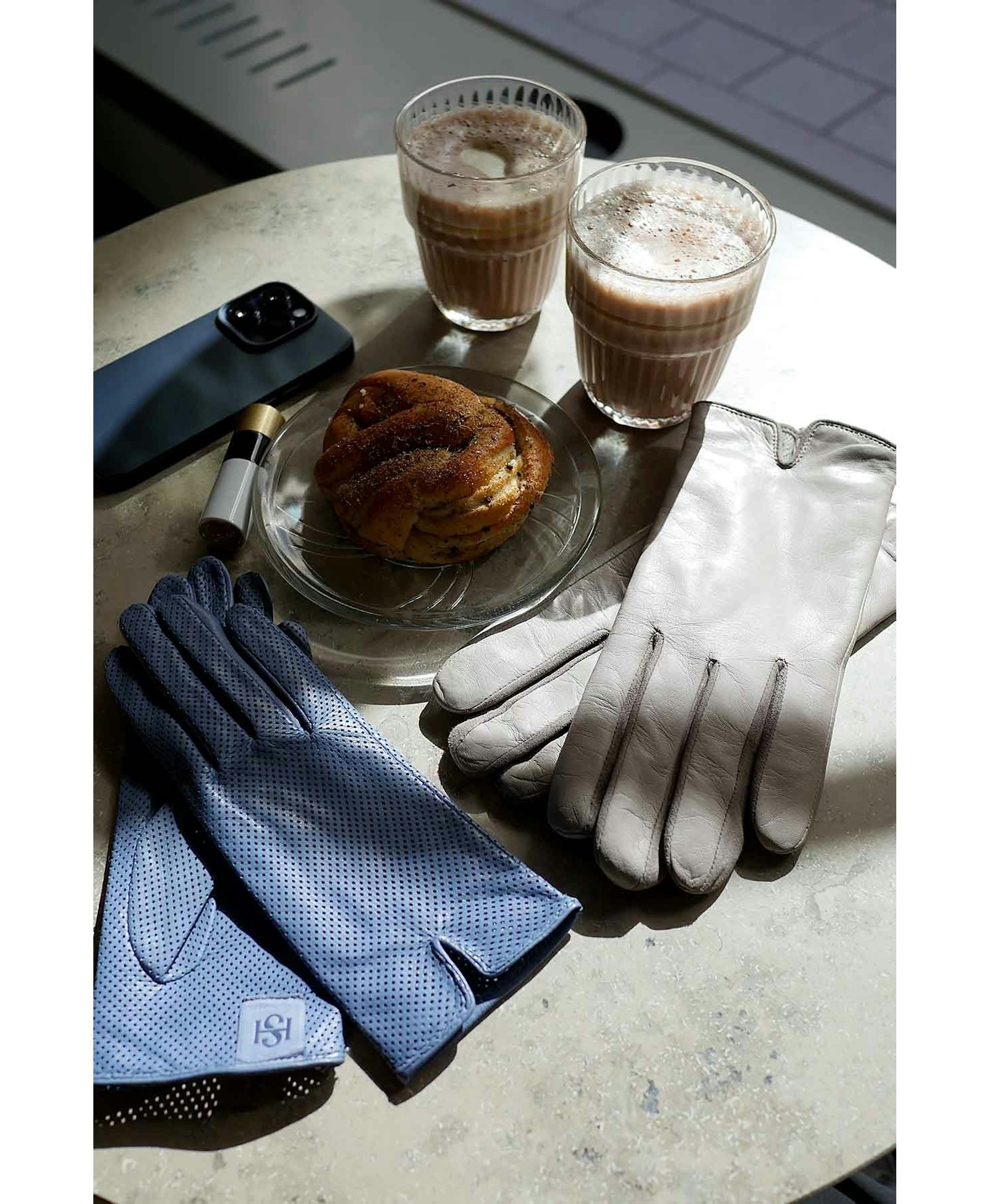 Statement Perforated Blue made by Handsome Stockholm