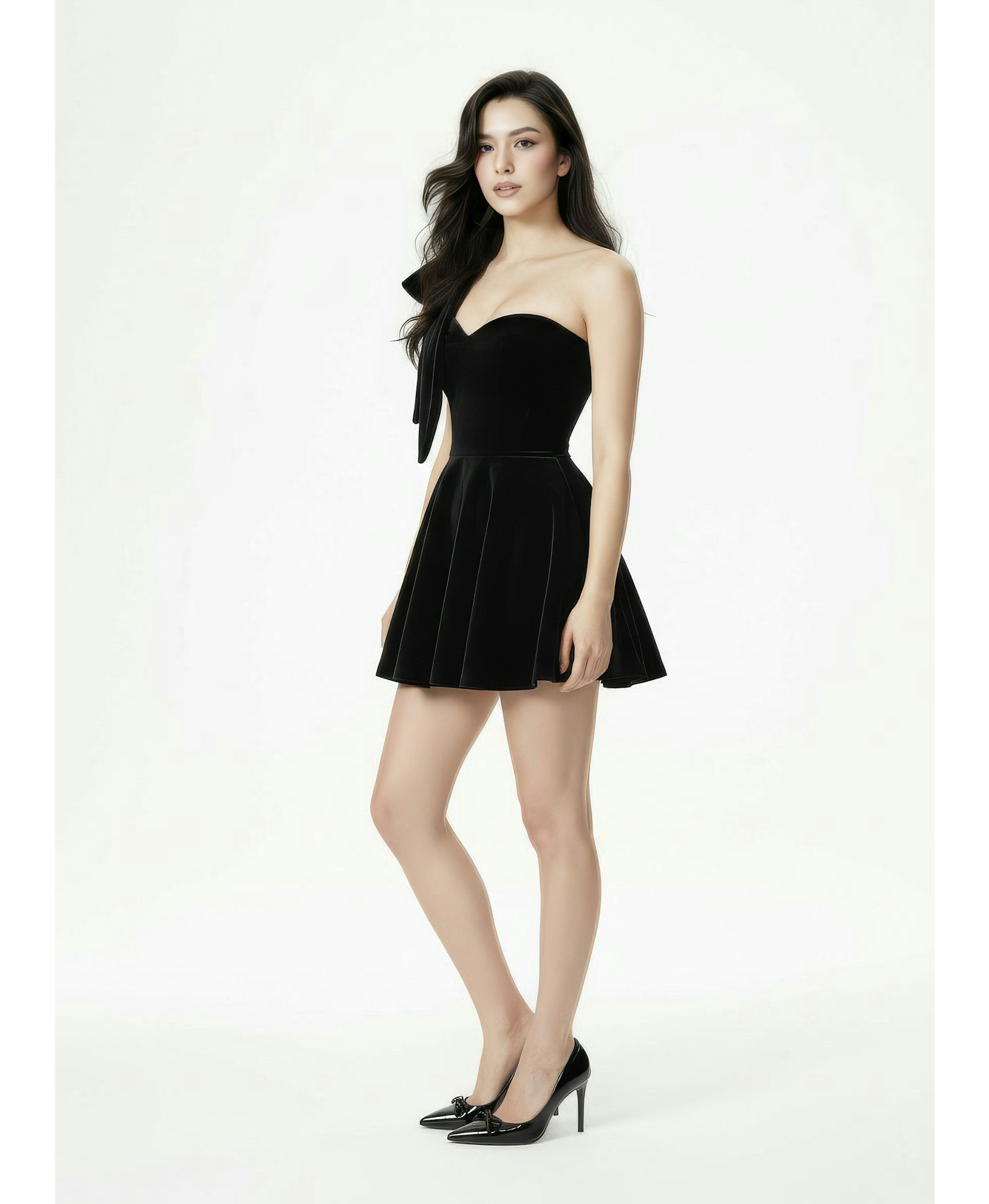 Zephina Velvet Mini Dress made by Nana Jacqueline