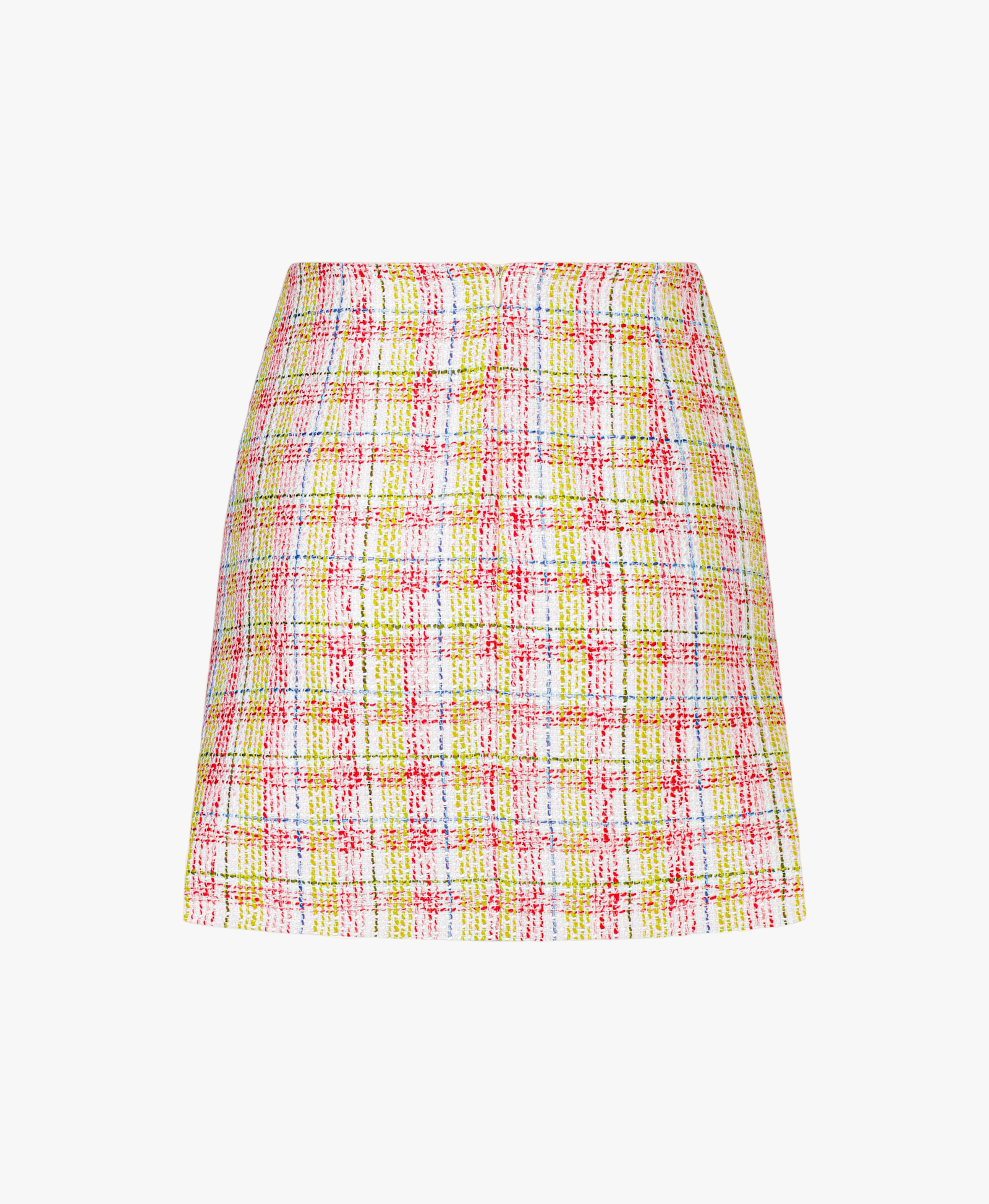 Irma Cotton Tweed A-Line Skirt in Pink made by Nazli Ceren