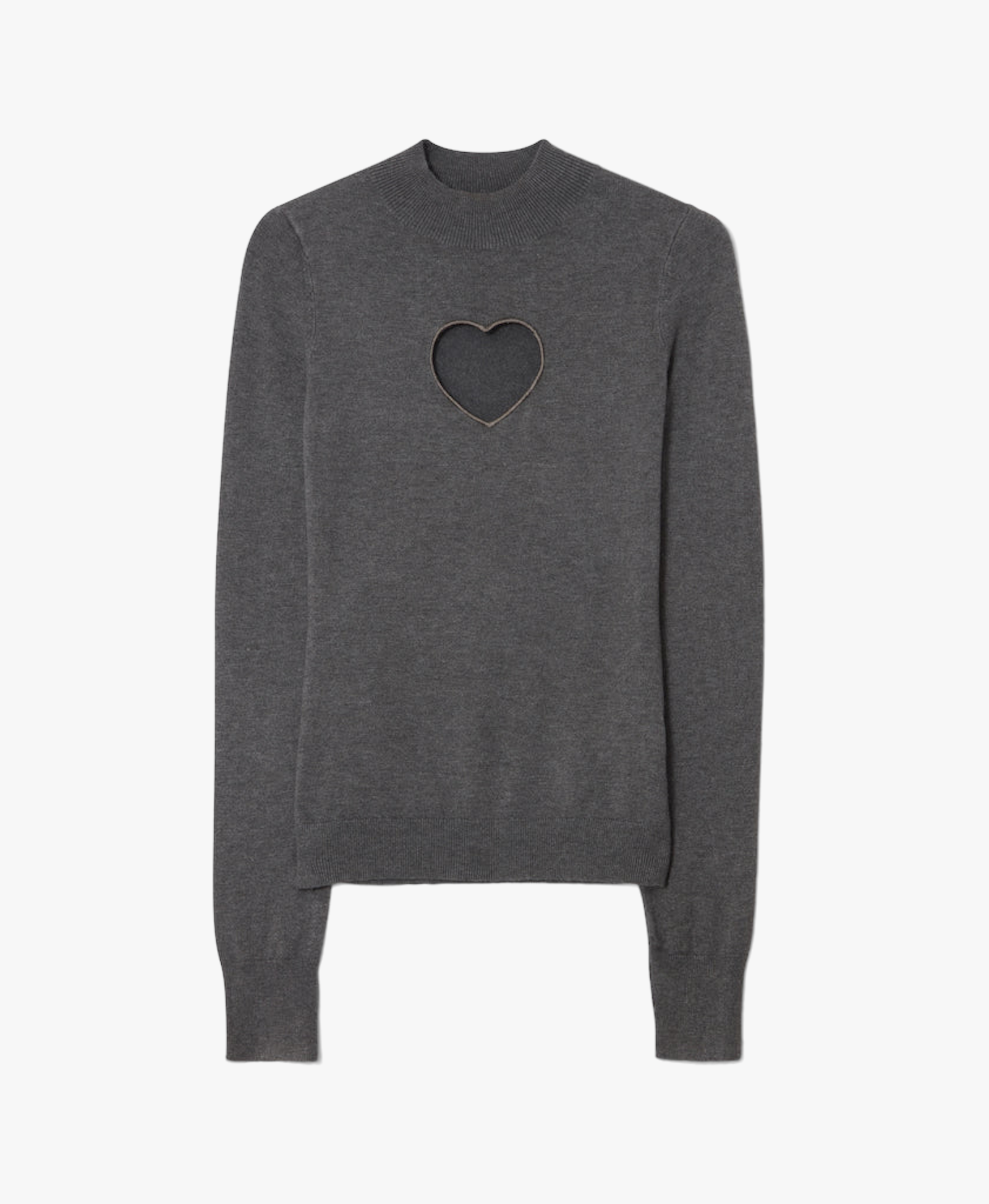 Heart sweater Dark Grey made by CLOEYS