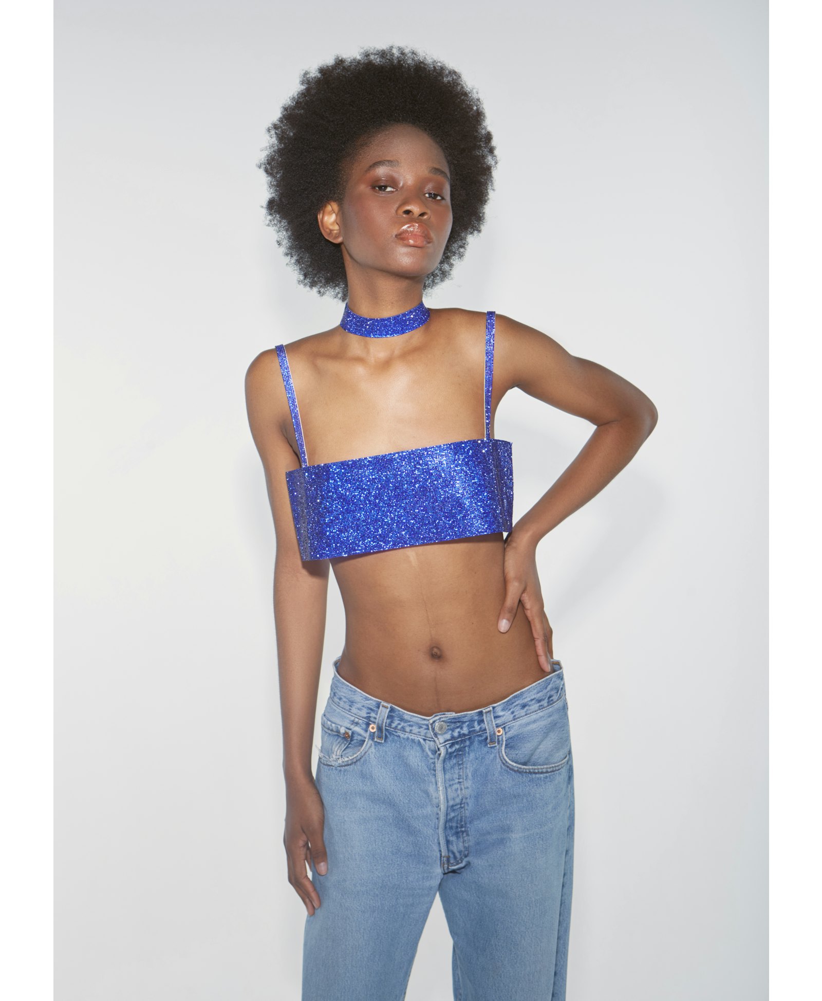 Charlotte Top Cobalt Blue made by NUÉ