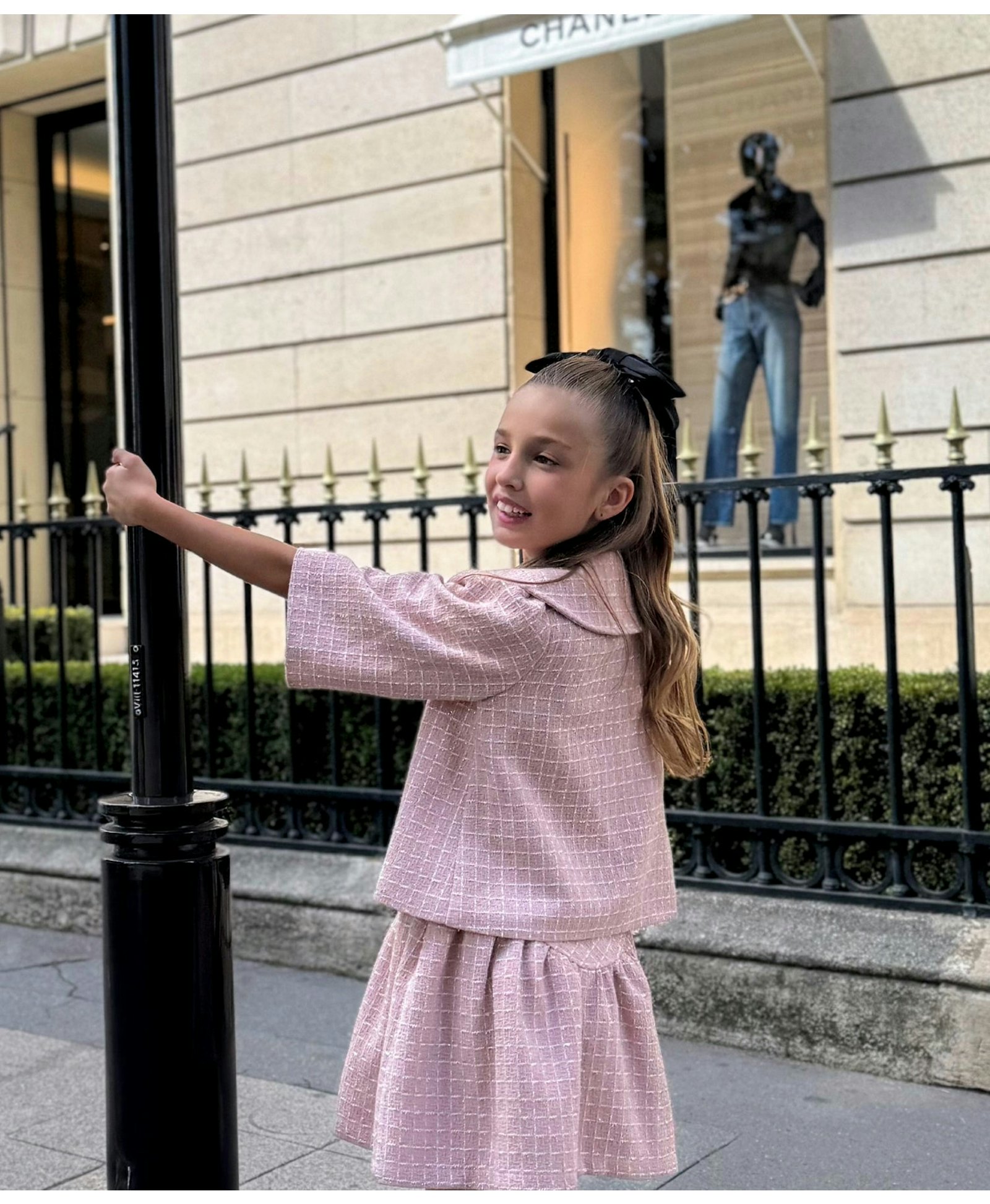 Bouclé Tweed Girls Jacket made by Mama Luma