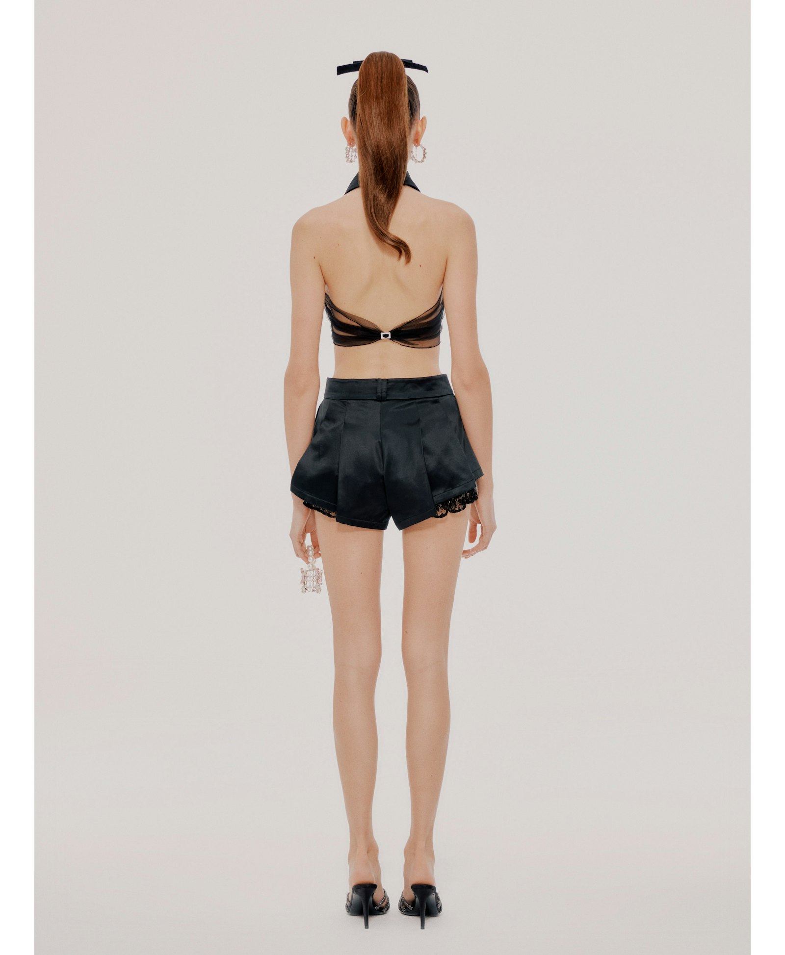 Black Milan Shorts in Black made by Nana Jacqueline