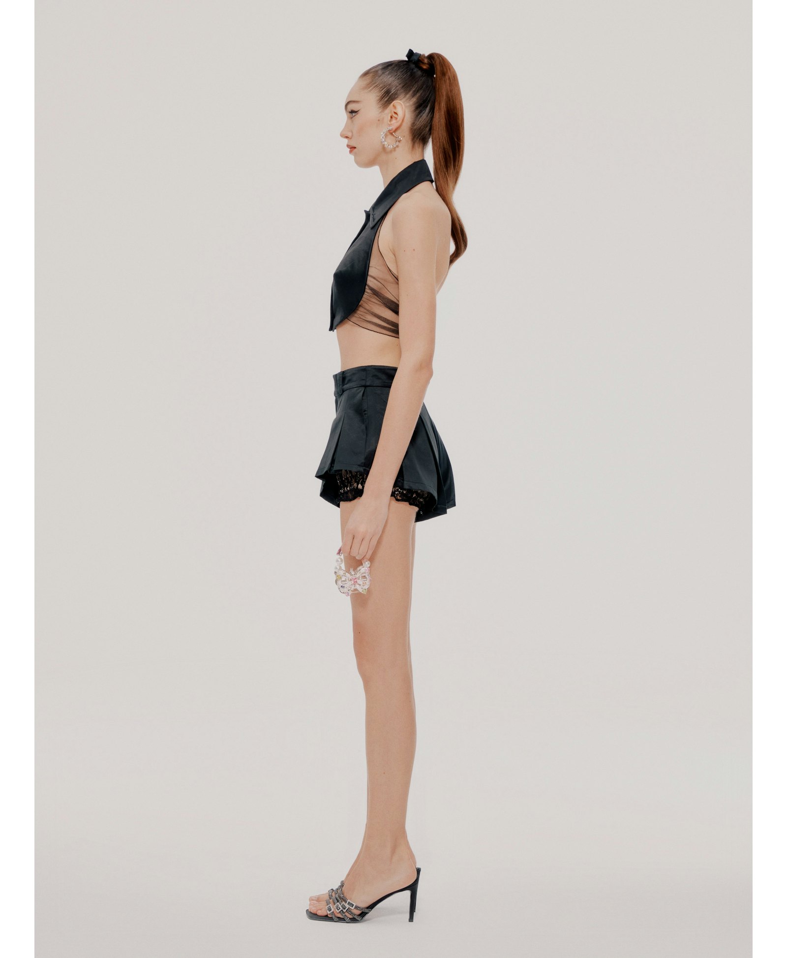 Black Milan Shorts in Black made by Nana Jacqueline
