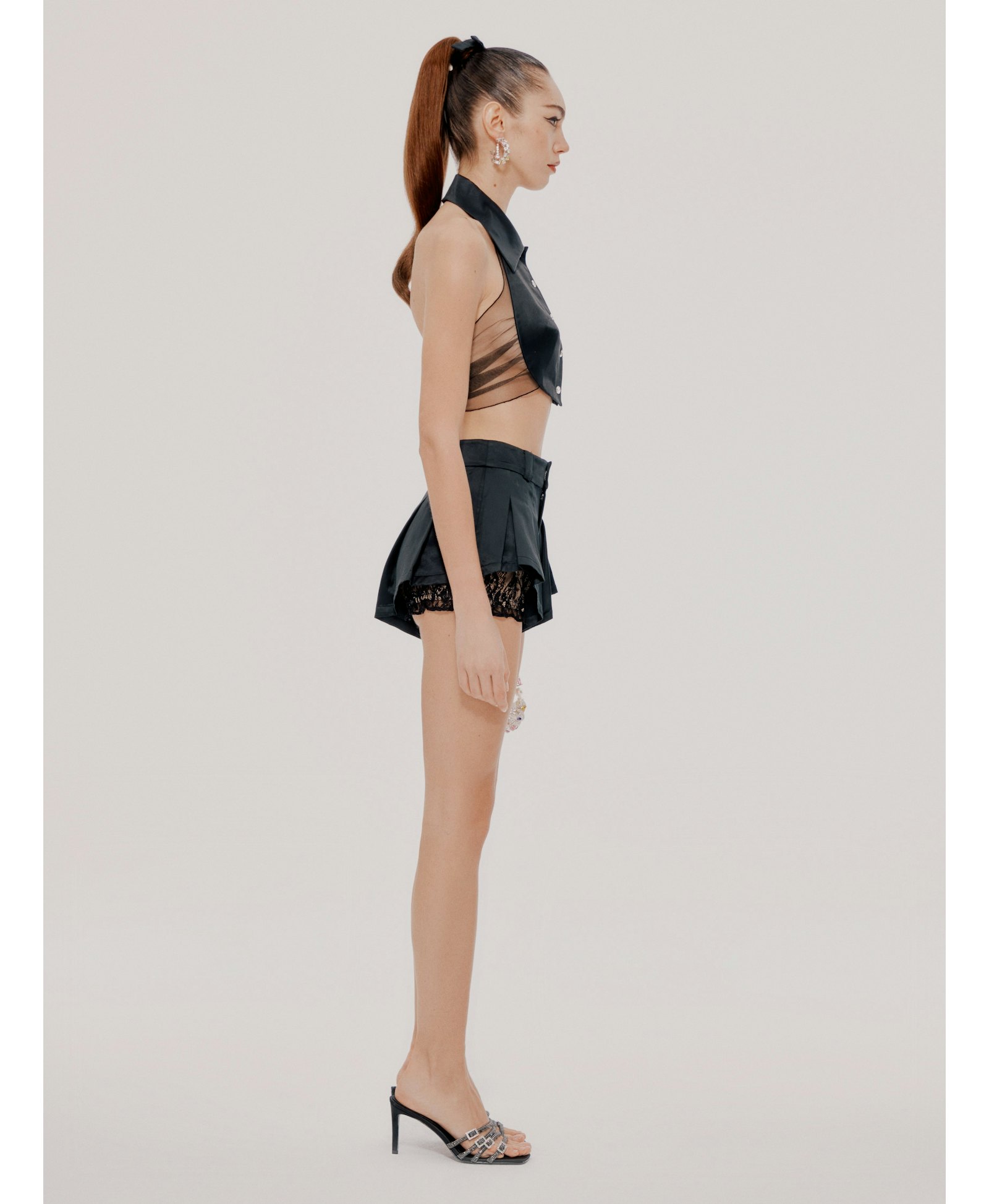 Black Milan Shorts in Black made by Nana Jacqueline