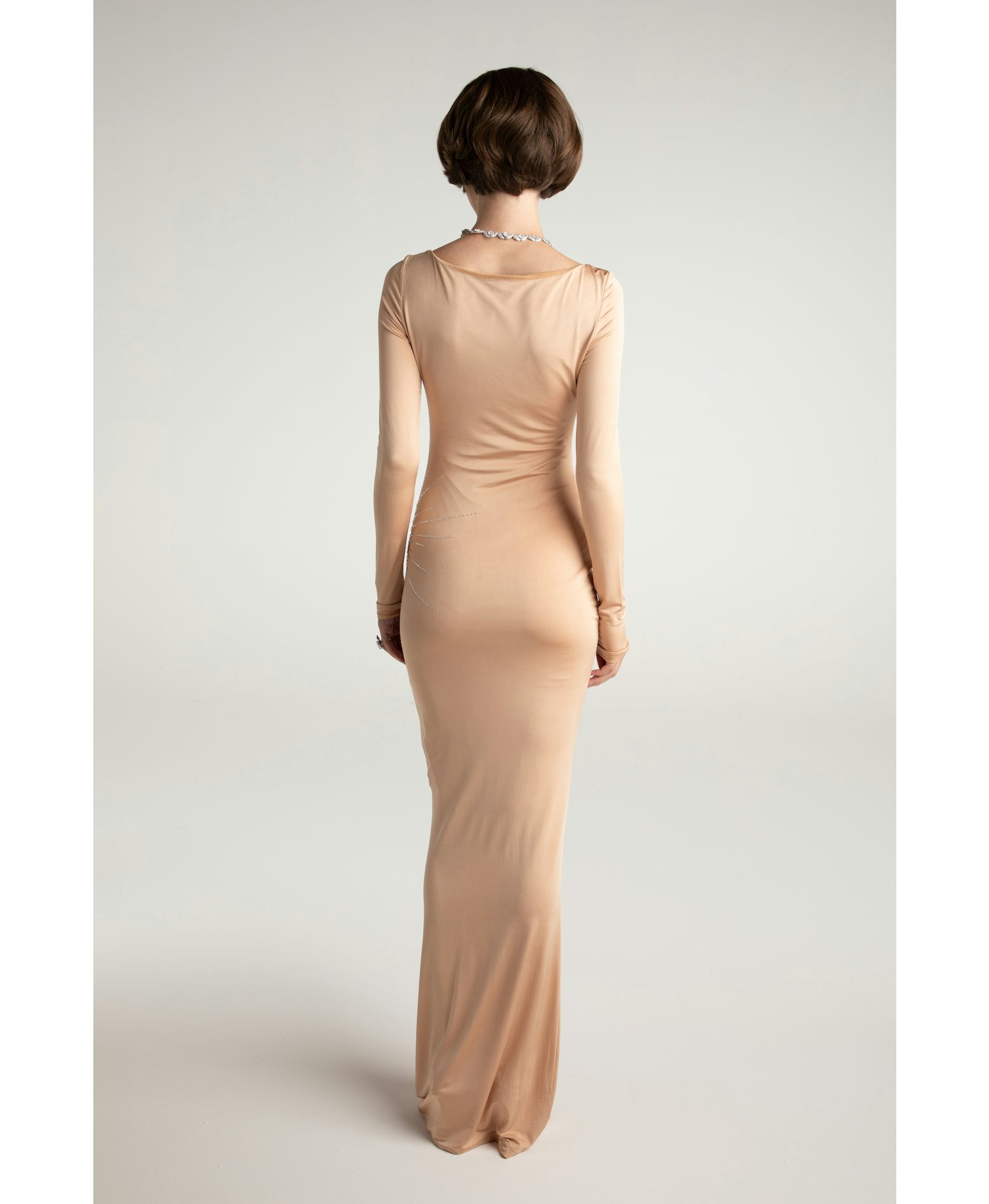 Courtney Dress (Final Sale) in Beige made by Nana Jacqueline