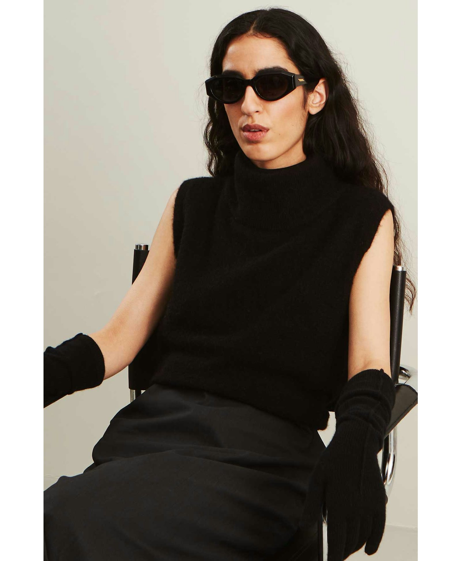 Cashmere Long Black made by Handsome Stockholm