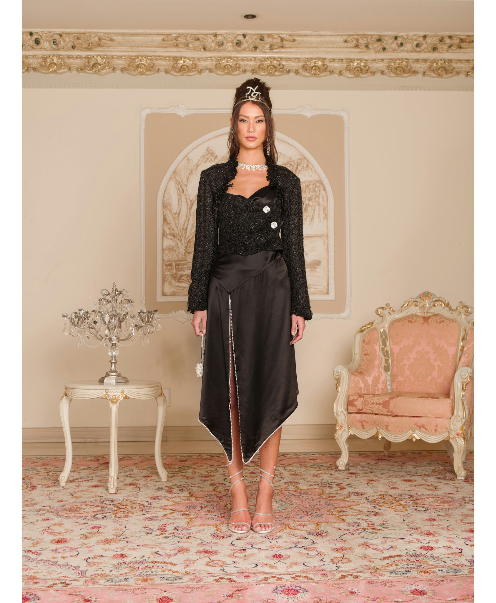 Black Chloe Top (Final Sale) in Black made by Nana Jacqueline