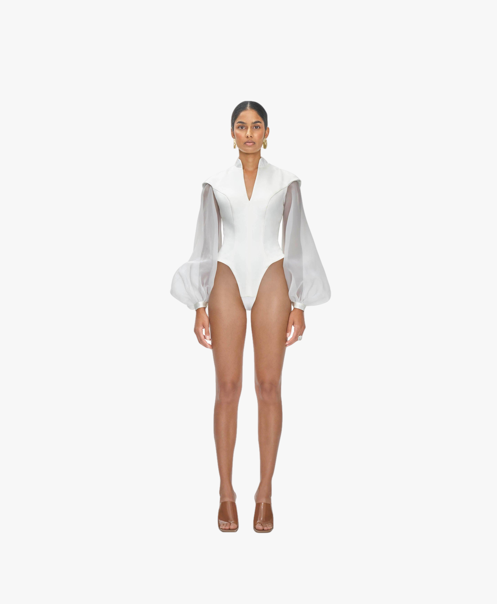 ODON BUBBLE SLEEVE LEOTARD made by Andrea Iyamah