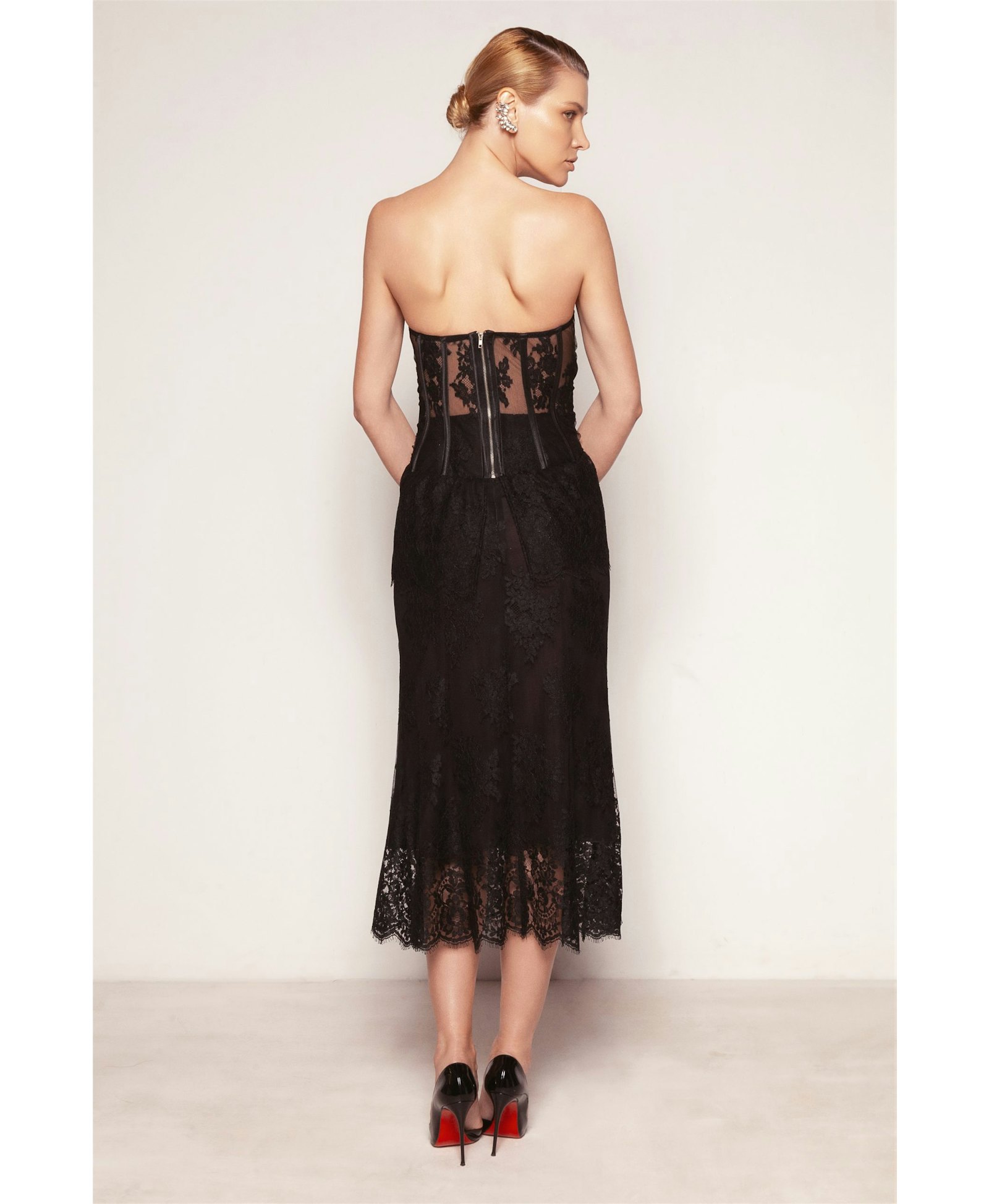 Peplum Lace Bustier made by Aureliana