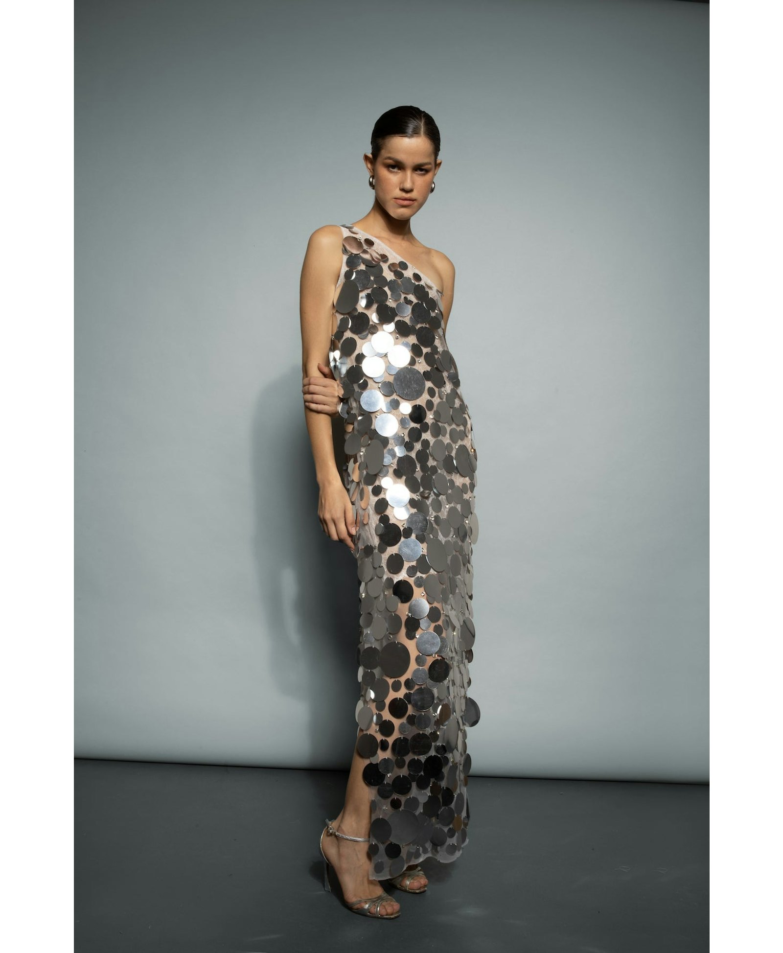 Disco One-Shoulder Dress made by Francesca Miranda