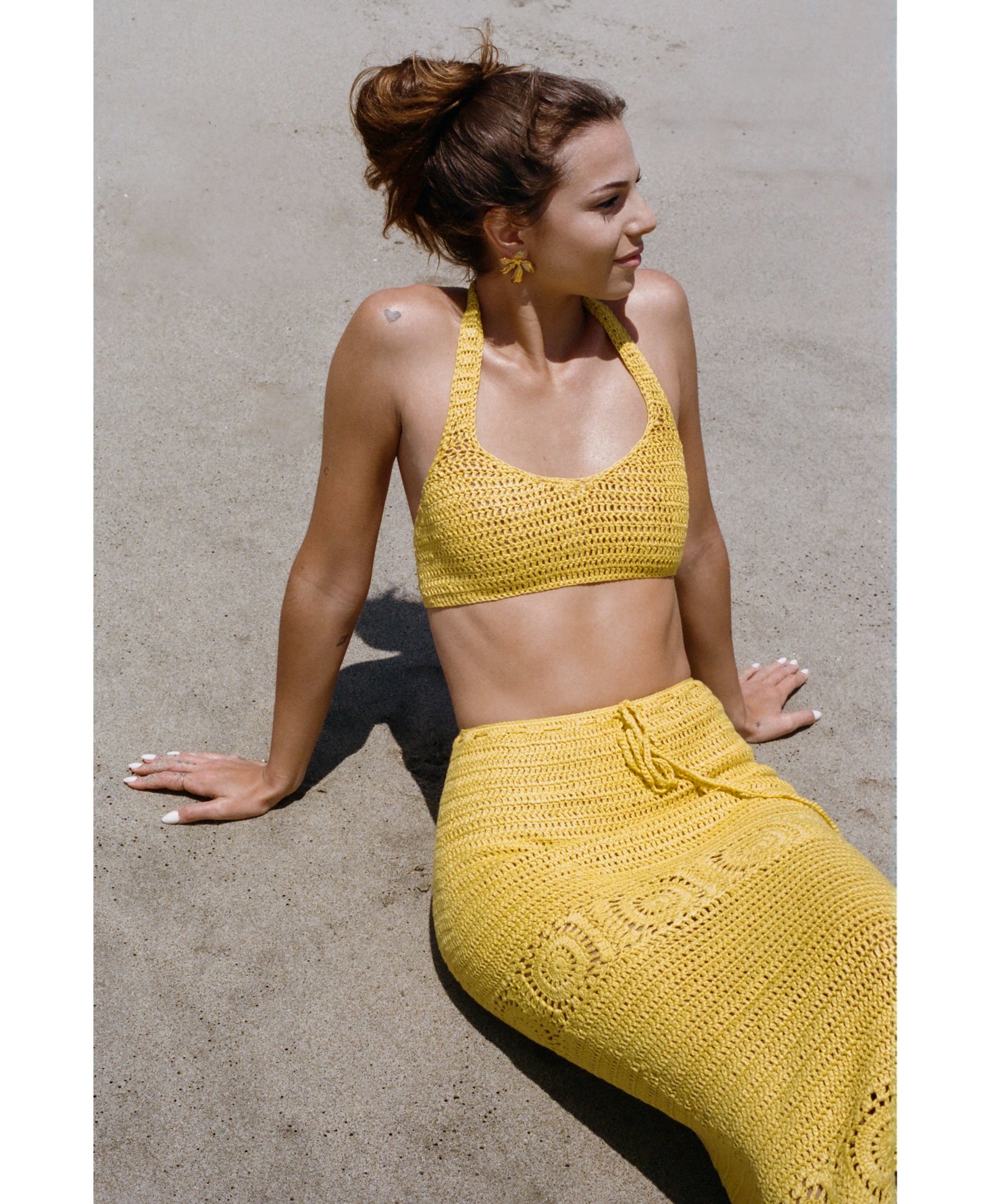 Chloe Crochet Two Piece Set made by Decolet The Label