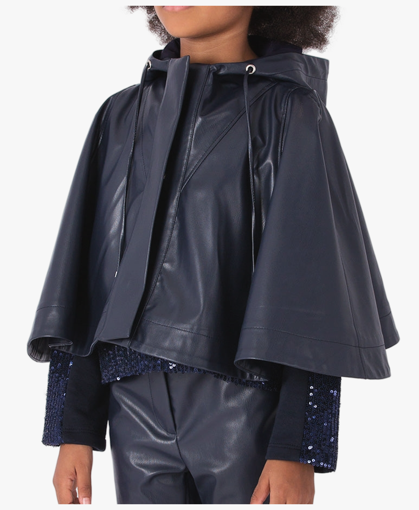 Designer's Leather Girls Jacket made by Mama Luma